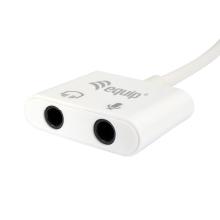 Adaptador Equip USB tipo C a 2xJACK 3.5mm (auricular y micrófono)