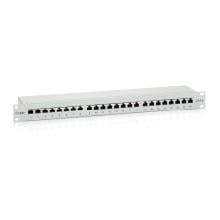 Patch panel 24 puertos Cat6 apantallado gris