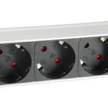 Regleta alimentación Equip rack 19" 1U 7 tomas con protección 