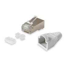 Bolsa 100 conectores RJ45 Equip Cat6 FTP con guía y capucha