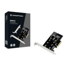 Controladora Conceptronic 1 M.2 SATA + 1 M.2 NVMe
