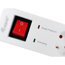 Regleta Equip con 5 tomas + 2xUSB-A 1.5m blanca