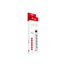 Regleta Equip con 5 tomas + 2xUSB-A 1.5m blanca