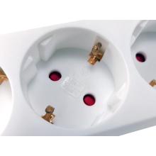 Regleta Equip con 3 tomas con interructor 1.5m blanca