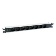 Regleta alimentación Equip rack 19" 1U 8 tomas Schuko 1.8m