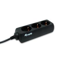 Regleta Equip 3 Schukos a toma IEC C14 1.1m negro