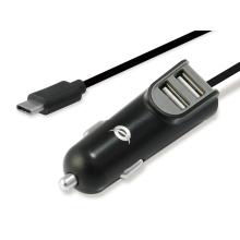 Cargador de coche Conceptronic con cable USB-C 5V/3.1A
