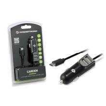 Cargador de coche Conceptronic con cable USB-C 5V/3.1A
