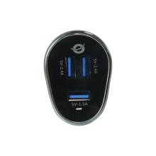 Cargador coche Conceptronic CARDEN06B 3xUSB