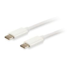 Cable Equip USB tipo C 3.1 macho/macho transferencia 10G 3A 1m blanco