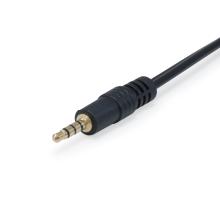 Adaptador de audio Equip 1x jack 3.5mm macho a 2x jack 3.5mm hembra