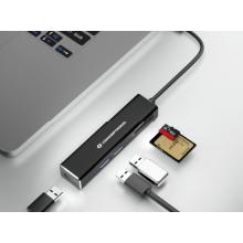 Hub USB tipo C Conceptronic 3p. USB 3.0 lector de tarjetas