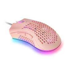 Ratón Mars Gaming MMEX 32000 DPI RGB rosa