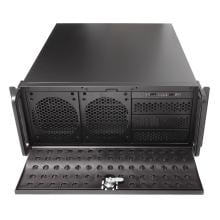 Caja Rack 19 4U Unykach UK4129 frontal de rejilla