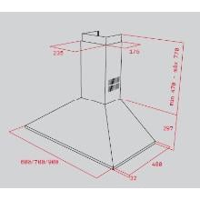 CAMPANA TEKA DBP90PRO INOX 60529 90CM