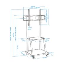 SOPORTE DE SUELO TOOQ FS20100M-B 37" A 100"