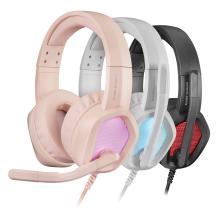 Auriculares Mars Gaming MH320 3.5mm RGB rosa