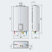 CALENTADOR ARISTON NEXT EVO X11 NGPIB EU ESTANCO, GAS BUTANO, NATURAL, PROPANO