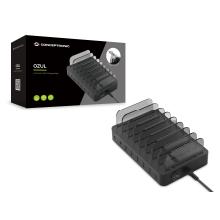 Estación de carga USB Conceptronic 6xUSB-A y 2xUSB tipo c 75W