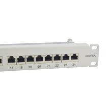 Patch panel 24 puertos Cat6A apantallado