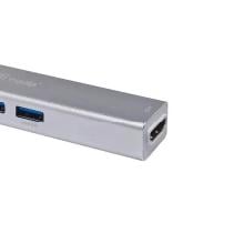 Adaptador Equip USB tipo C a 1xHDMI 3xUSB-A 3.0 + lector de tarjetas
