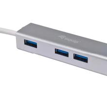 Hub USB tipo C 3.1 Equip Life 4 puertos USB 3.0 tipo A