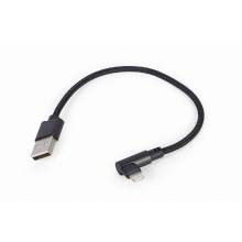Cable Gembird USB-A macho a Lightning macho 0.2m negro