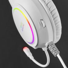 Auriculares Mars Gaming MHRGB 3.5mm RGB blanco