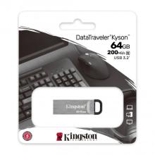 Memoria USB 3.2 Kingston Kyson 64GB plata