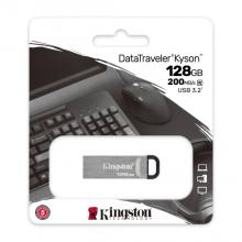 Memoria USB 3.2 Kingston Kyson 128GB plata