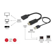 Adaptador Equip HDMI macho a DisplayPort hembra con alimentación