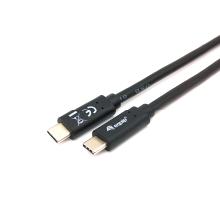 Cable Equip USB tipo C 3.2 macho/macho transferencia 5G 3A 60w 1m negro