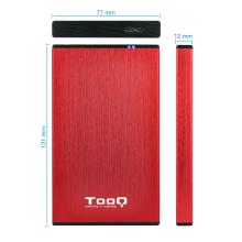Caja externa Tooq HD TQE-2527R 2.5" USB 3.0 rojo