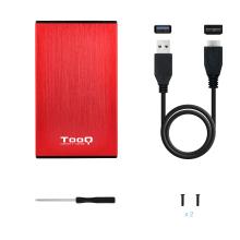 Caja externa Tooq HD TQE-2527R 2.5" USB 3.0 rojo