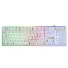 Pack teclado + ratón y alfombrilla Mars Gaming MCPX blanco