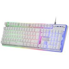 Pack teclado + ratón y alfombrilla Mars Gaming MCPX blanco