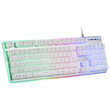 Pack teclado + ratón y alfombrilla Mars Gaming MCPX blanco