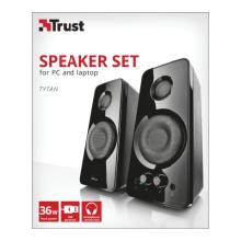 Altavoces Trust 2.0 Tytan 18W RMS 36W