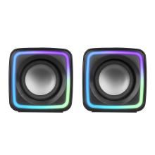 ALTAVOCES 2.0 MARS GAMING MSCUBE 8W RMS RGB NEGRO