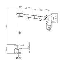 Soporte de mesa Ewent EW1510 13" a 34" con brazo negro