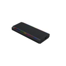 Caja externa Tooq TQE-2222B M.2 NGFF Y NVME RGB USB A