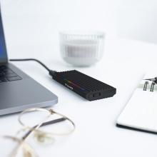 Caja externa Tooq TQE-2222B M.2 NGFF Y NVME RGB USB A