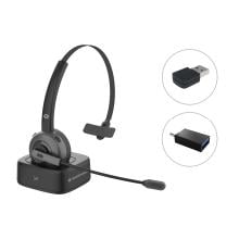 Auricular Bluetooth Conceptronic con adaptador y base de carga