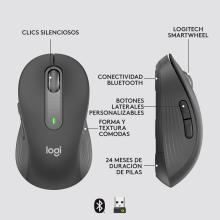 Ratón inalámbrico Logitech M650 L negro