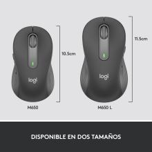 Ratón inalámbrico Logitech M650 L negro