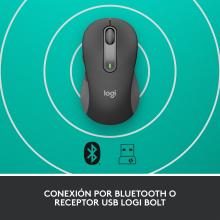 Ratón inalámbrico Logitech M650 L negro