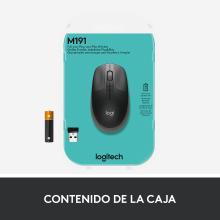 Ratón inalámbrico Logitech M190 negro