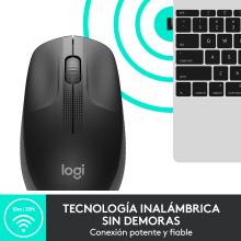 Ratón inalámbrico Logitech M190 negro