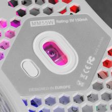 Ratón Mars Gaming MM55W Hive 12800 DPI blanco