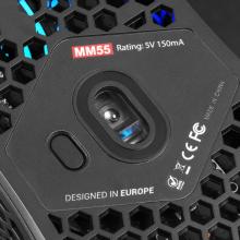 Ratón Mars Gaming MM55 Hive 12800 DPI negro